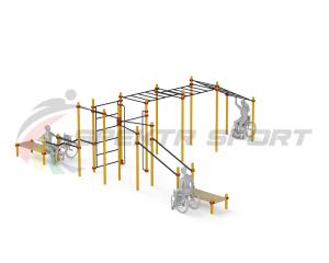 Купить Спортивный комплекс для инвалидов-колясочников WRK-D23_76mm в Пестове 