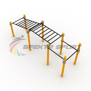 Купить Детский рукоход двухсекционный с подъёмом и 3 турника в Пестове 