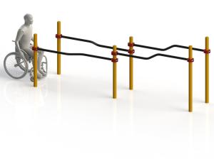 Купить Брусья параворкаут изогнутые разноуровневые WRK-D10_76mm в Пестове 