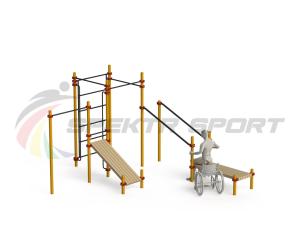 Купить Спортивный комплекс для инвалидов-колясочников WRK-D20_76mm в Пестове 