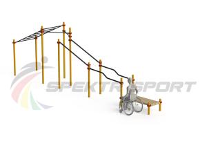 Купить Спортивный комплекс для инвалидов-колясочников WRK-D22_76mm в Пестове 